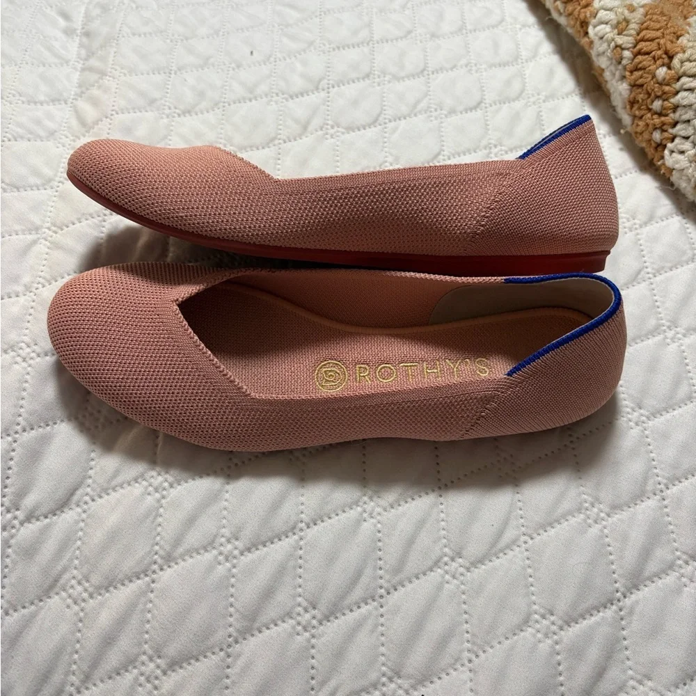 Rothy's Women's Pink Flats Round Toe - Picture 3 of 9